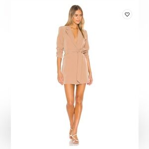 Camila Coelho Nude Blazer Mini Dress